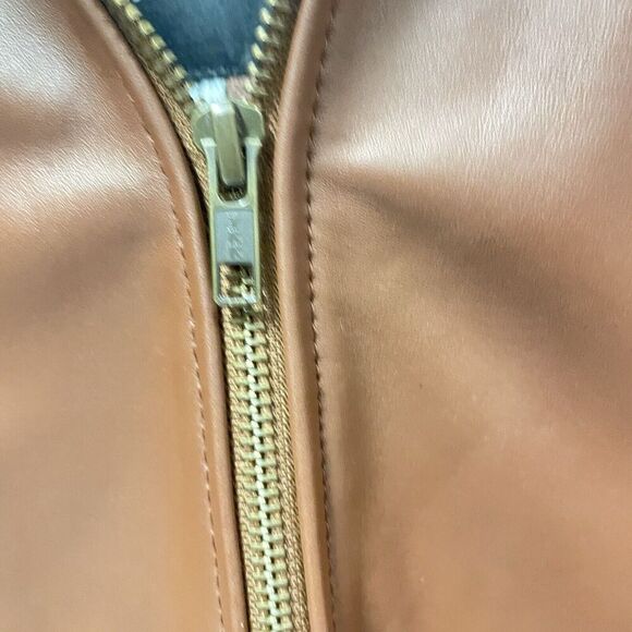 The Jacket Maker Old School Brown‎ Leather Jacket size medium - Picture 4 of 6